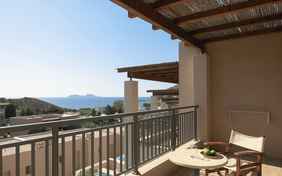 Blick vom Balkon der Junior Suite Meerblick